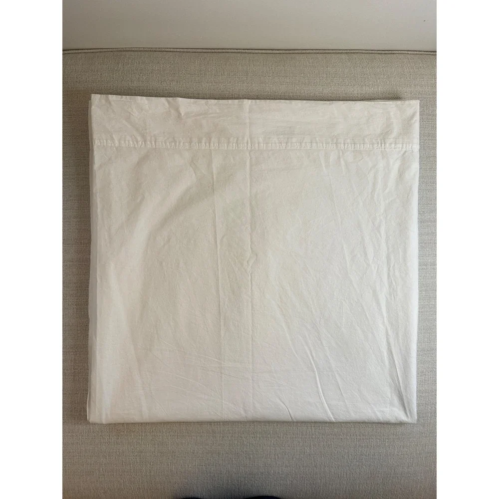 Pointe Haven White Flat Sheet King Size Made in Pakistan 100% Cotton